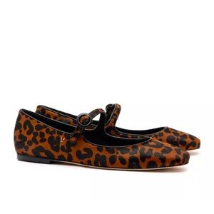 Larroude Leopard Print Blair Mary Jane’s